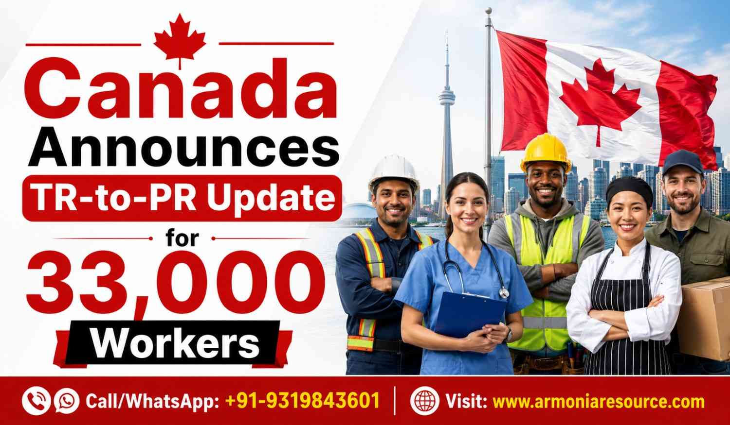 Canada announces TR-to-PR update for 33,000 workers